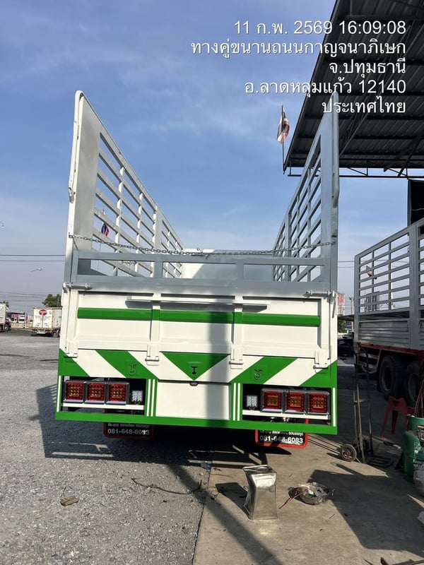 ISUZU FVM 240แรงม้า รถบรรทุก 10ล้อ กระบะคอกสูง ปี2011