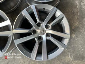 ล้อแม็ก 5รู114 Honda Civic FE ขอบ 16 เทาหน้าเงา สภาพสวย