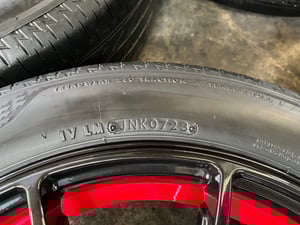 ล้อแม็ก 5รู114 Yachiyoda ขอบ 17 พร้อมยาง 215-55-17 Bridgestone ปี 23