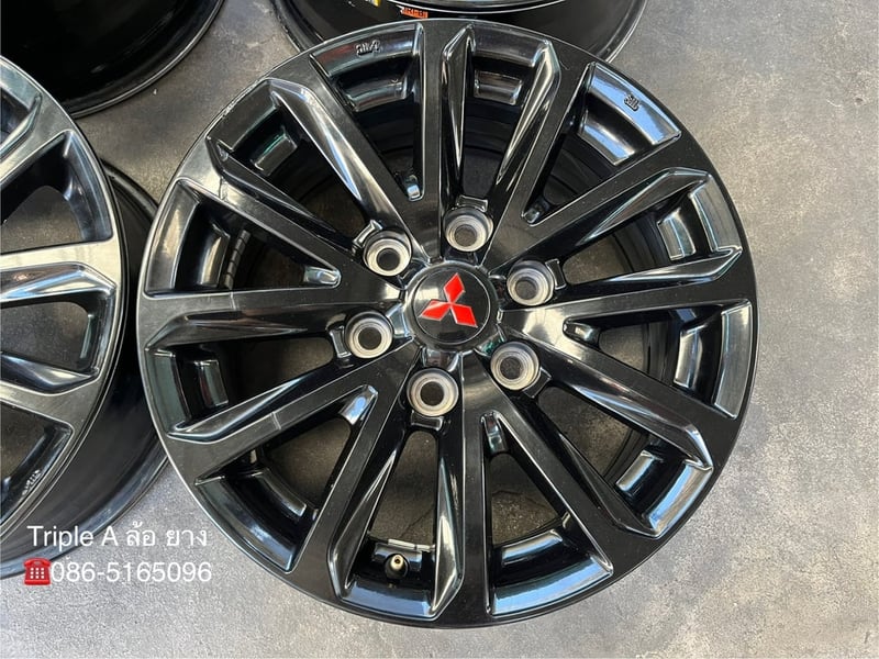 ล้อแม็ก 6รู139 Mitsu Triton Plus ขอบ 17 สีดำ