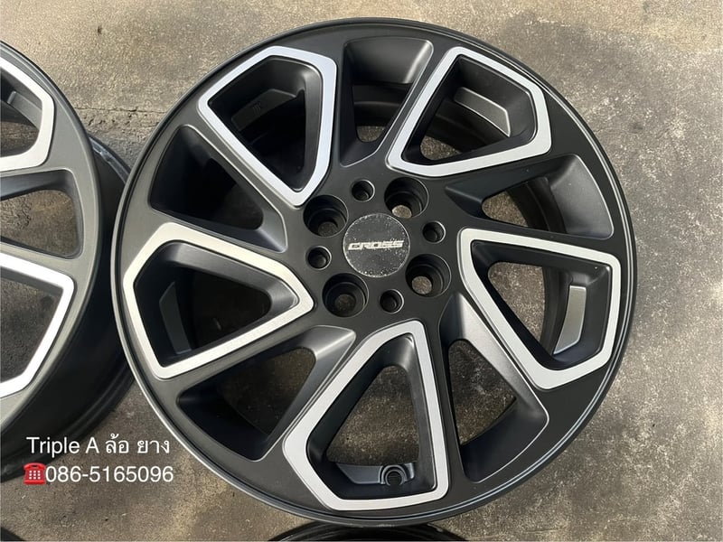 ล้อแม็ก 4รู100 Toyota Yaris Cross ขอบ 16 ดำหน้าเงา สวยกริ๊บ