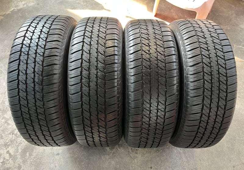 ล้อแม็ก Mitsu Triton ขอบ 18 เทาหน้าเงา พร้อมยาง 265-60-18 Bridgestone ปี 24