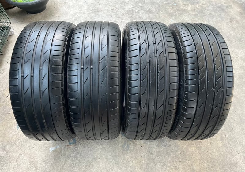 ล้อแม็กแต่ง 5รู114 RE30(งาน LENSO) ขอบ 17 สีเทากัล พร้อมยาง 215-50-17 OTANI ปี 24