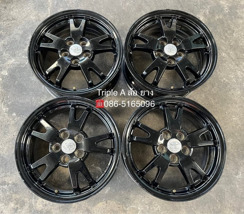 ล้อแม็ก 5รู100 Toyota Prius ขอบ 15 สีดำ