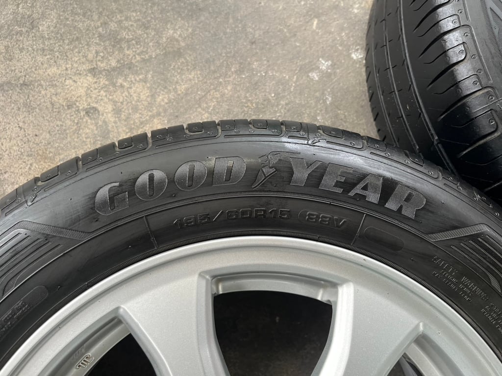 ล้อแม็ก 5รู114 Honda Civic FB ขอบ 15 พร้อมยาง 195-60-15 Goodyear ปลายปี 23 ล้อแม็ก 5รู114 Honda Civic FB ขอบ 15 พร้อมยาง 195-60-15 Goodyear ปลายปี 23