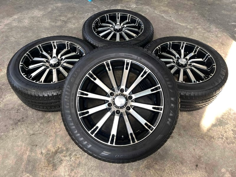 ล้อแม็กแต่ง 6รู139 Lenso INTIMIDATOR 4 ขอบ 20 พร้อมยาง 265-50-20 GoodYear ปี 20