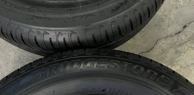ยางใหม่ป้ายแดง 195-65-15 Bridgestone ปลายปี 24 สวยกริ๊บ
