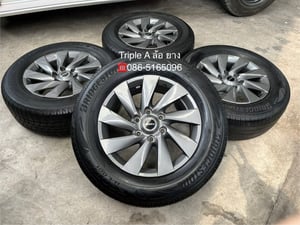 ล้อแม็ก ISUZU MU-X ขอบ 18 สีเทา แถมยาง 265-60-18 Bridgestone ปี 20