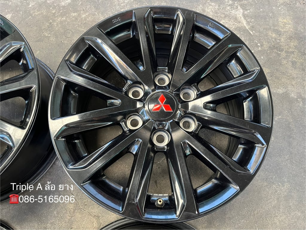 ล้อแม็ก 6รู139 Mitsu Triton Plus ขอบ 17 สีดำ