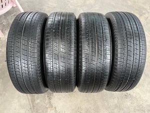 ล้อแม็ก 5รู114 Honda ขอบ 17 สีบอร์นหน้าเงา แถมยาง 225-65-17 Bridgestone