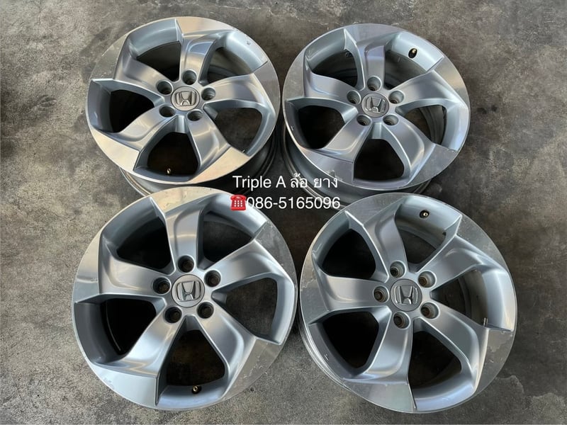 ล้อแม็ก 5รู114 Honda HRV ขอบ 17 สีบอร์นหน้าเงา