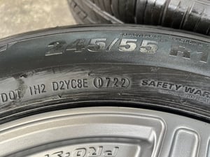 ล้อแม็กแต่ง 5รู114 SHOGUN ขอบ 17 สีเทา พร้อมยาง 245-55-17 KUMHO ปี 22 ล้อแม็กแต่ง 5รู114 SHOGUN ขอบ 17 สีเทา พร้อมยาง 245-55-17 KUMHO ปี 22