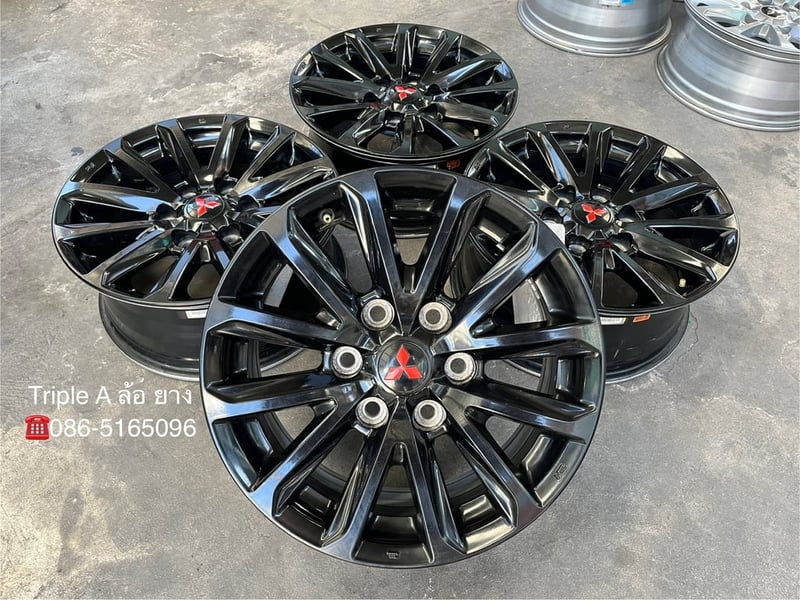 ล้อแม็ก 6รู139 Mitsu Triton Plus ขอบ 17 สีดำ