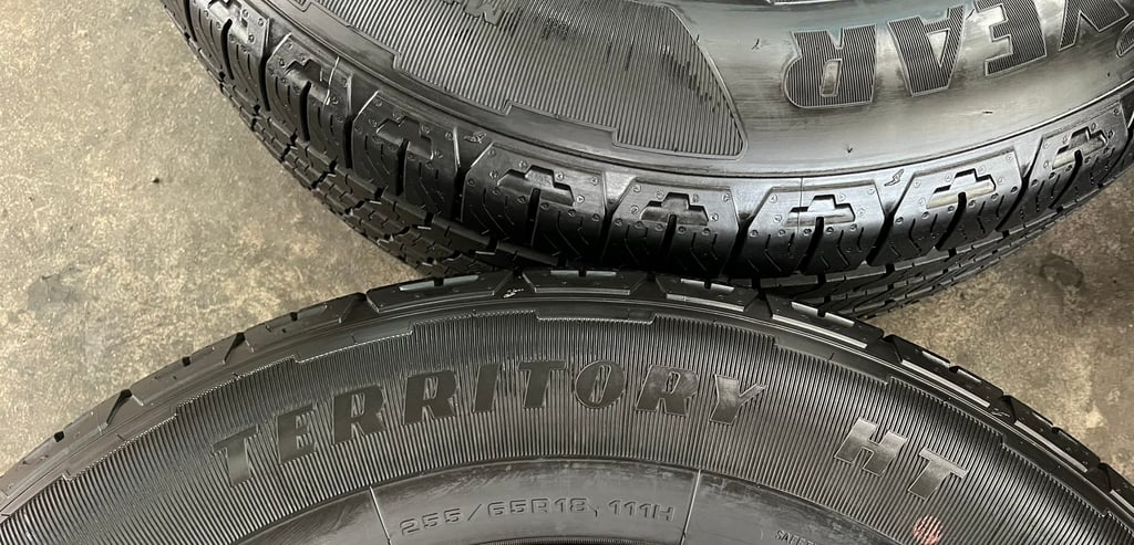 ยางใหม่ป้ายแดง 255-65-18 Goodyear ใหม่กริ๊บ ยางใหม่ป้ายแดง 255-65-18 Goodyear ใหม่กริ๊บ
