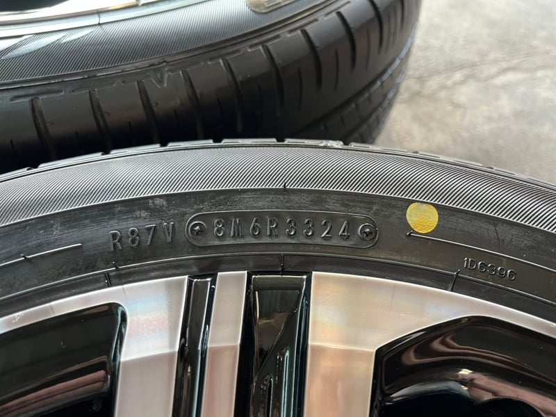 ล้อแม็กพร้อมยางใหม่ Toyota Yaris Ative Nightshade ขอบ 16 ดำหน้าชา