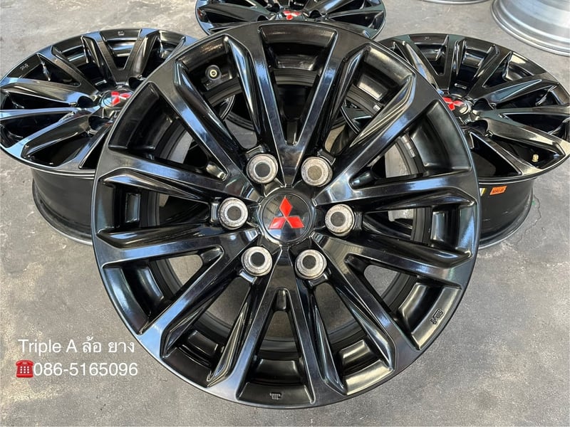 ล้อแม็ก 6รู139 Mitsu Triton Plus ขอบ 17 สีดำ