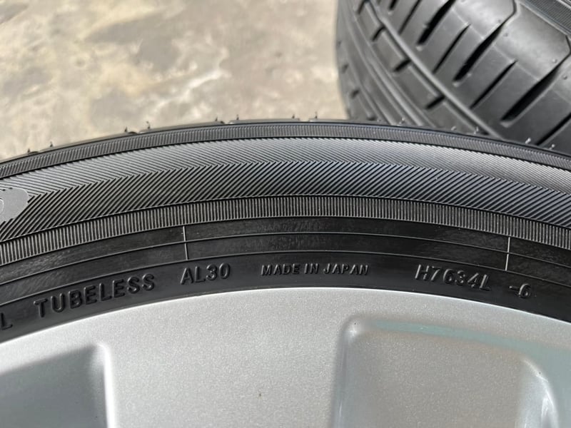 ล้อแม็ก 6รู139 Toyota ขอบ 17 พร้อมยาง 215-55-17 Alliance(Made in JAPAN) ปลายปี 23