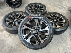 ล้อแม็ก Toyota Fortuner GR Sport ขอบ 20 สีดำหน้าชา พร้อมยาง 265-50-20 Michelin ปลายปี 23