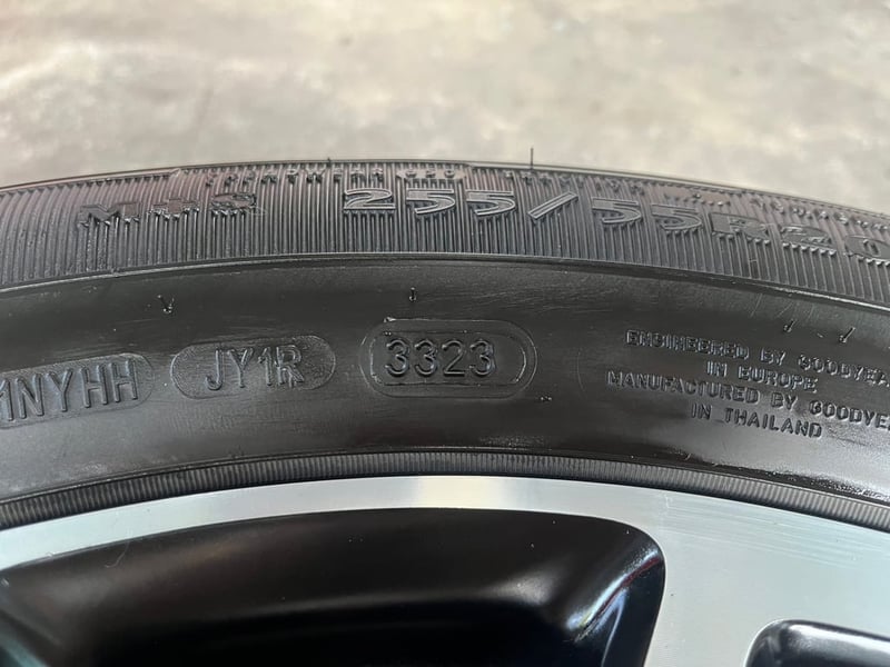 ล้อแม็ก Ford Everest Wildtrak รุ่นใหม่ล่าสุด ขอบ 20 ดำหน้าเงา พร้อมยาง 255-55-20 GoodYear ปี 23