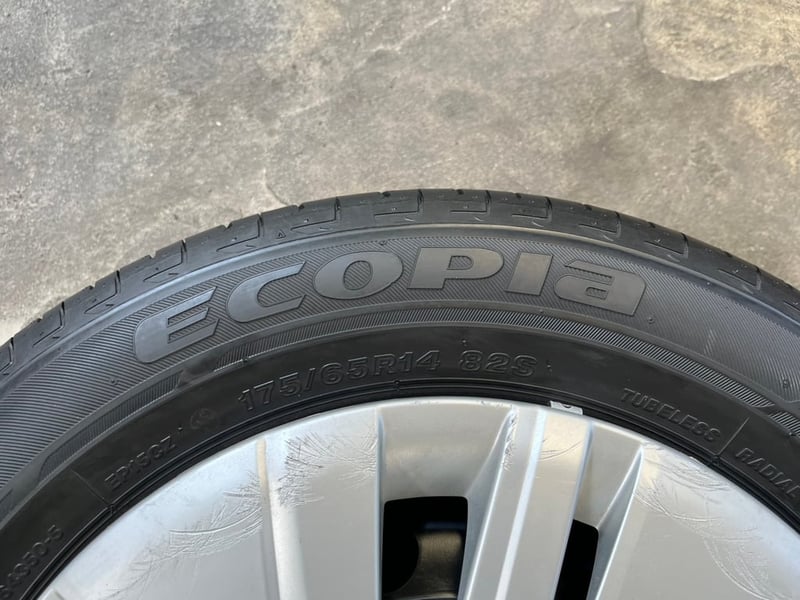 ล้อกระทะแถมยาง 4รู100 Mitsu ขอบ 14