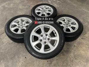ล้อแม็ก 5รู114 Honda Civic FB ขอบ 15 พร้อมยาง 195-60-15 Goodyear ปลายปี 23