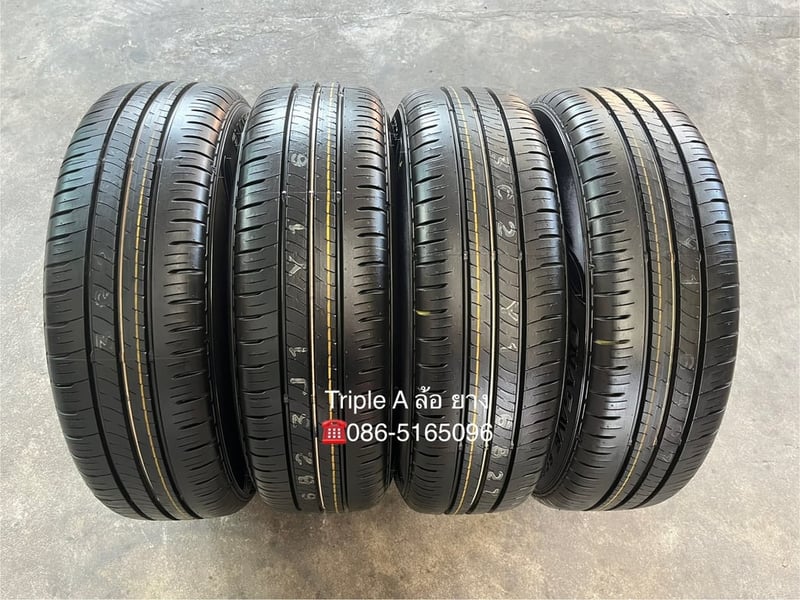 ยางใหม่ป้ายแดง 185-60-16 Dunlop ปลายปี 24 สวยกริ๊บ ถอดจากรถใหม่ป้ายแดง
