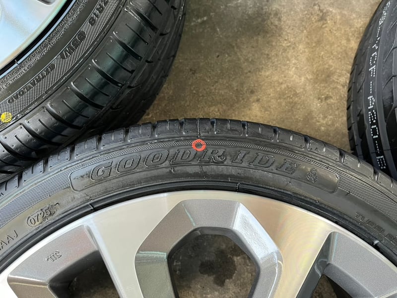 ล้อแม็ก Honda Accord G9 ขอบ 18 สีเทาหน้าเงา พร้อมยางใหม่ 225-45-18 GOODRIDE ปี 25