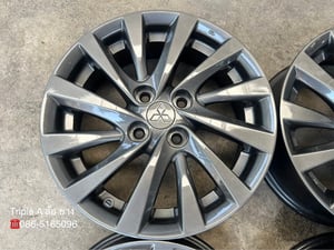 ล้อแม็ก Mitsu Attrage ขอบ 15 สีเทาไฮเปอร์ สวยกริ๊บ