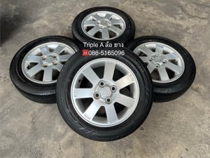 ล้อแม็ก Mitsu Mirage ขอบ 14 พร้อมยาง 165-65-14 Bridgestone ปี 24 ล้อแม็ก Mitsu Mirage ขอบ 14 พร้อมยาง 165-65-14 Bridgestone ปี 24