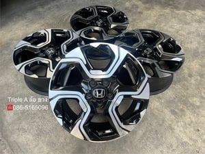 ล้อแม็ก 5รู114 Honda CRV G5 ตัวท็อป ขอบ 18 ดำหน้าเงา สวยกริ๊บ