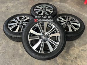 ล้อแม็ก Honda City ตัวท็อป ขอบ 15 เทาหน้าเงา พร้อมยางใหม่ป้ายแดง 185-60-15 Maxxis ปี 25