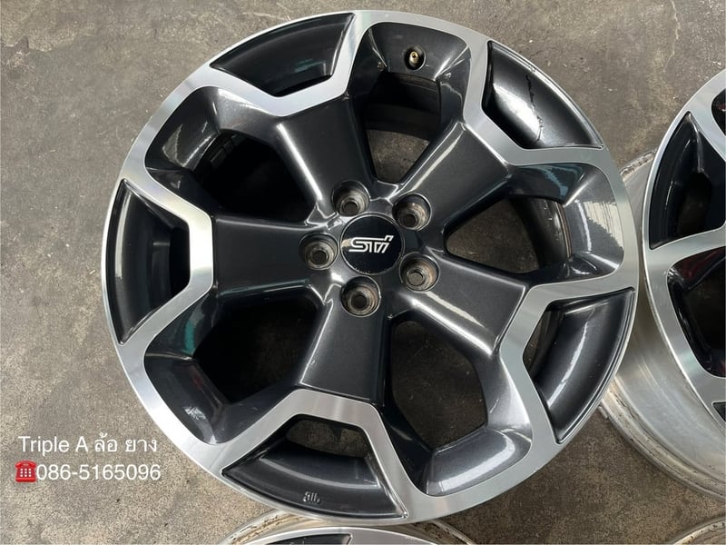 ล้อแม็ก 5รู100 Subaru XV ขอบ 17 ดำหน้าเงา