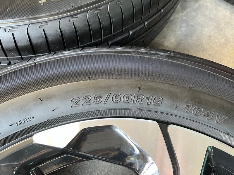 ล้อแม็ก Honda CRV G5 ตัวท็อป ขอบ 18 ดำหน้าเงา พร้อมยางป้ายแดง 225-60-18 CHAOYANG ปี 25