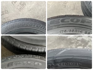 ล้อกระทะพร้อมยาง 4รู100 Mitsu ขอบ 14 สภาพดี