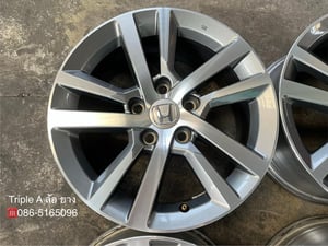 ล้อแม็ก 5รู114 Honda Civic FE ขอบ 16 เทาหน้าเงา สภาพสวย