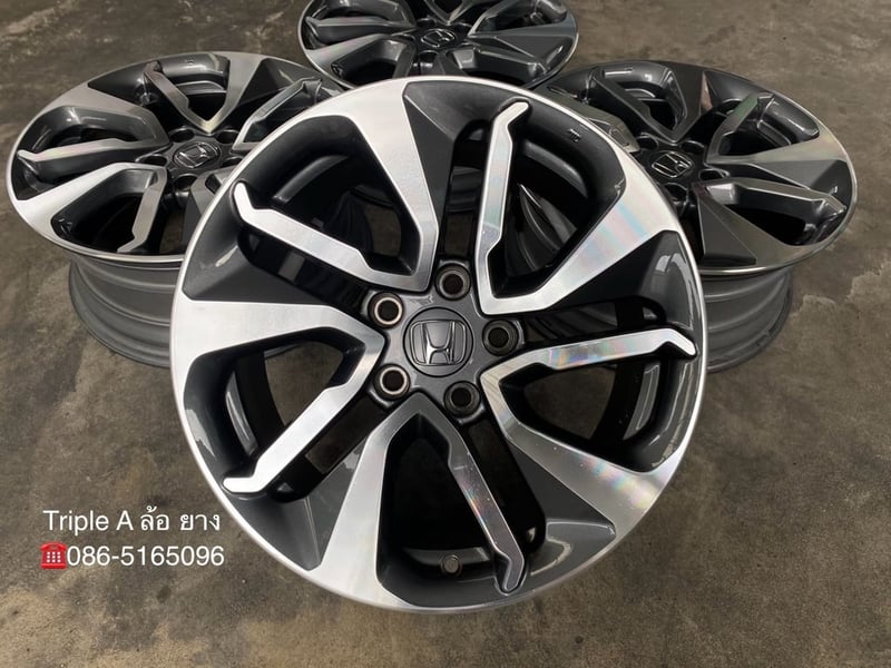 ล้อแม็ก 5รู114 Honda Accord G10 ขอบ 17 เทาหน้าเงา สวยกริ๊บ