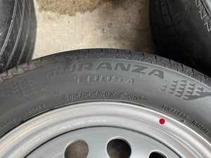 ✨ล้อกระทะ✨6รู139 Toyota ขอบ 17 แถมยาง 215-55-17 Bridgestone ปลายปี 21