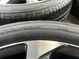 ล้อแม็ก 5รู114 Toyota Corolla Cross ขอบ 18 พร้อมยาง 215-55-18 ATLAS ปลายปี 22