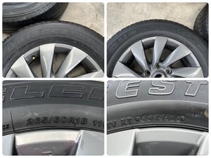 ล้อแม็ก ISUZU MU-X ขอบ 18 สีเทา แถมยาง 265-60-18 Bridgestone ปี 20