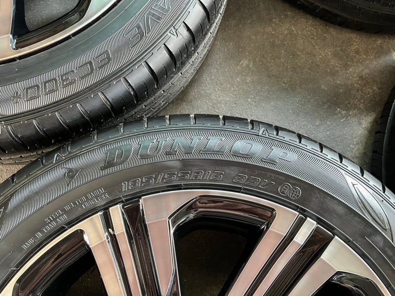 ล้อแม็กพร้อมยางใหม่ Toyota Yaris Ative Nightshade ขอบ 16 ดำหน้าชา