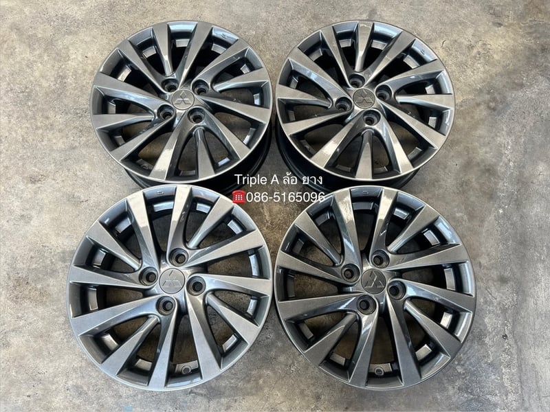 ล้อแม็ก Mitsu Attrage ขอบ 15 สีเทาไฮเปอร์ สวยกริ๊บ
