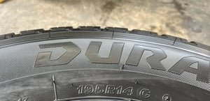 ยางใหม่ป้ายแดง 195R14 Bridgestone ปลายปี 25 เหมาะสำหรับ รถกระบะบรรทุกตัวเตี้ย ยางใหม่ป้ายแดง 195R14 Bridgestone ปลายปี 25 เหมาะสำหรับ รถกระบะบรรทุกตัวเตี้ย