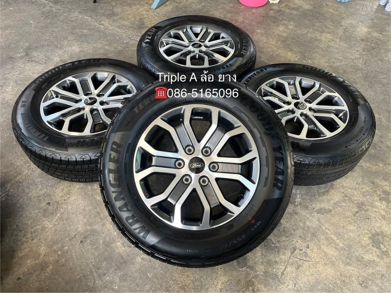 ล้อแม็กพร้อมยางใหม่ป้ายแดง Ford Everest รุ่นใหม่ล่าสุด ขอบ 18 ปี 24 ใหม่กริ๊บ