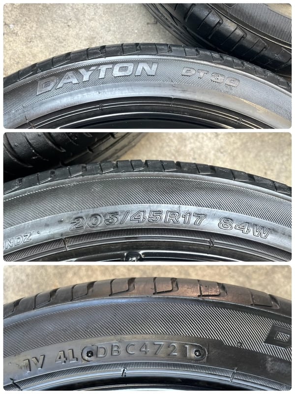 ล้อแม็กแถมยาง 4รู100 Lenso JAD แท้ ขอบ 17 สีดำ