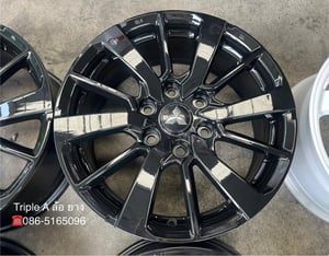 ล้อแม็ก 6รู139 Mitsu Pajero ขอบ 18 สีดำ สภาพสวย