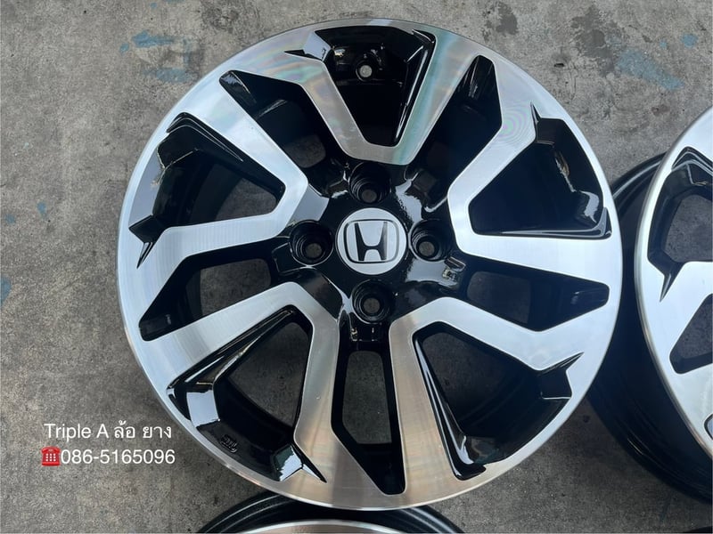 ล้อแม็ก Honda Jazz GK ขอบ 15 สีดำหน้าเงา สวยกริ๊บ