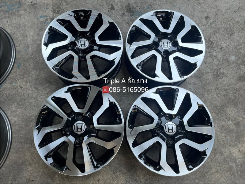 ล้อแม็ก Honda Jazz GK ขอบ 15 สีดำหน้าเงา สวยกริ๊บ