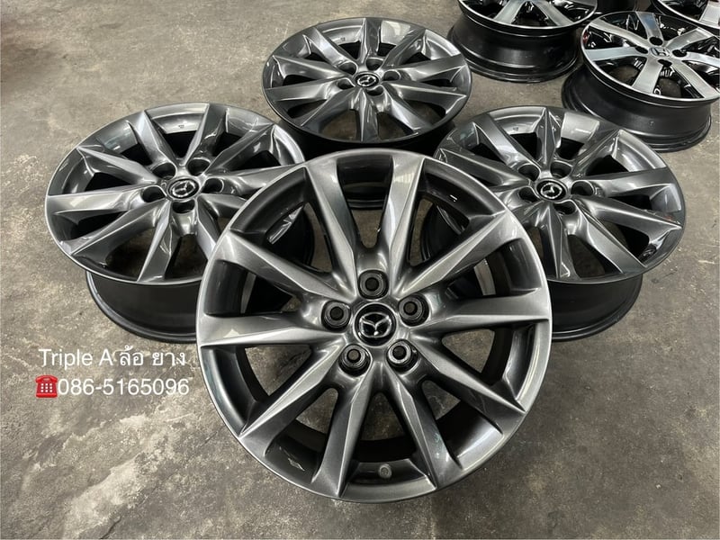 ล้อแม็ก 5รู114 Mazda 3 ขอบ 18 สีไฮเปอร์ สวยกริ๊บ