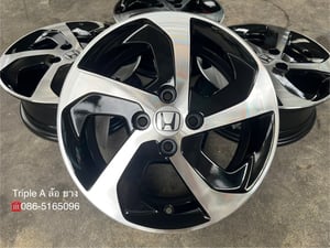 ล้อแม็ก Honda City ใบพัด ขอบ 15 สีดำหน้าเงา สวยกริ๊บ