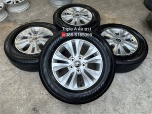 ล้อแม็กป้ายแดง Toyota Revo ขอบ 16 พร้อมยางป้ายแดง 215-65-16 Bridgestone ปลายปี 25 ล้อแม็กป้ายแดง Toyota Revo ขอบ 16 พร้อมยางป้ายแดง 215-65-16 Bridgestone ปลายปี 25